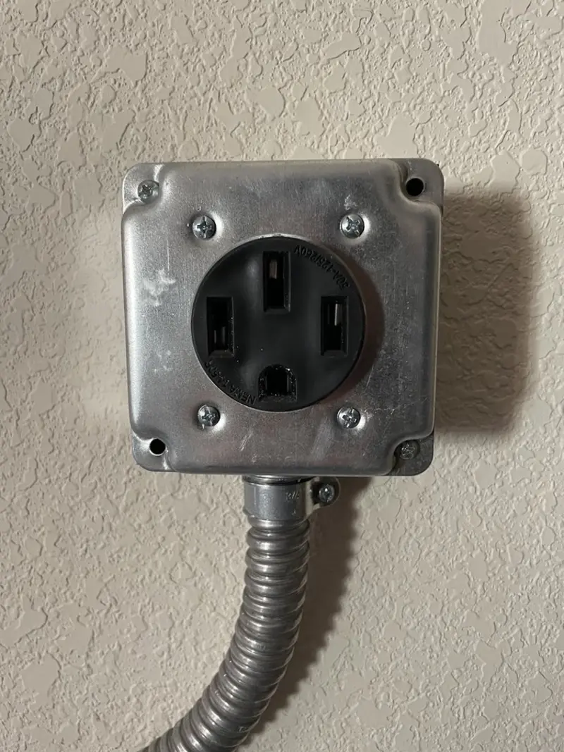 NEMA 14-50 outlet installed for Smart Home Electrical in McKinney