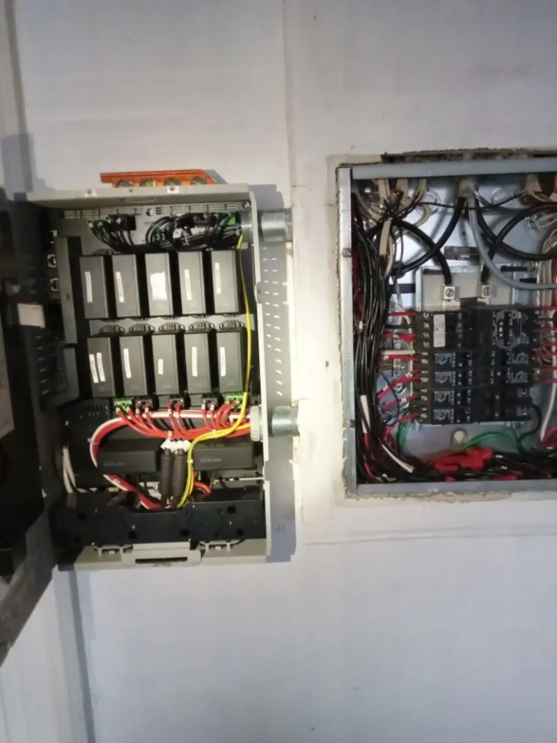 Electrical panel upgrade completed for Security Camera Wiring in McKinney